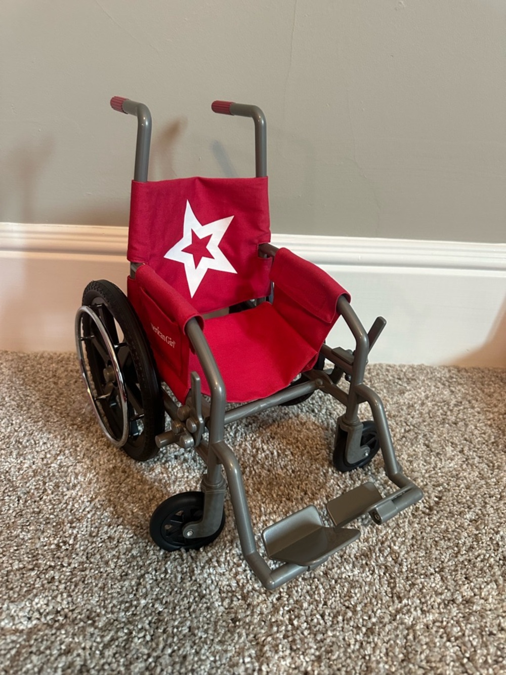 American Girl Red Star Kids Wheelchair Toy - Excellent Condition